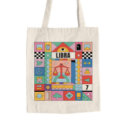 Πολύχρωμα Ζώδια - Ζυγός (Τσάντα  Αγοράς)